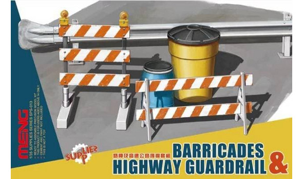 Barricades & Highway Guardrail set