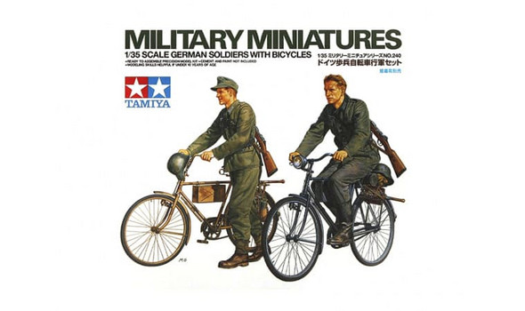 German Soldiers with Bicycles