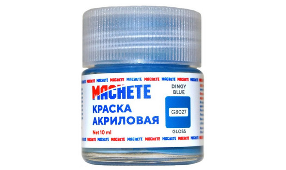 Краска акриловая  10 мл, Сине-зеленый, глянцевый